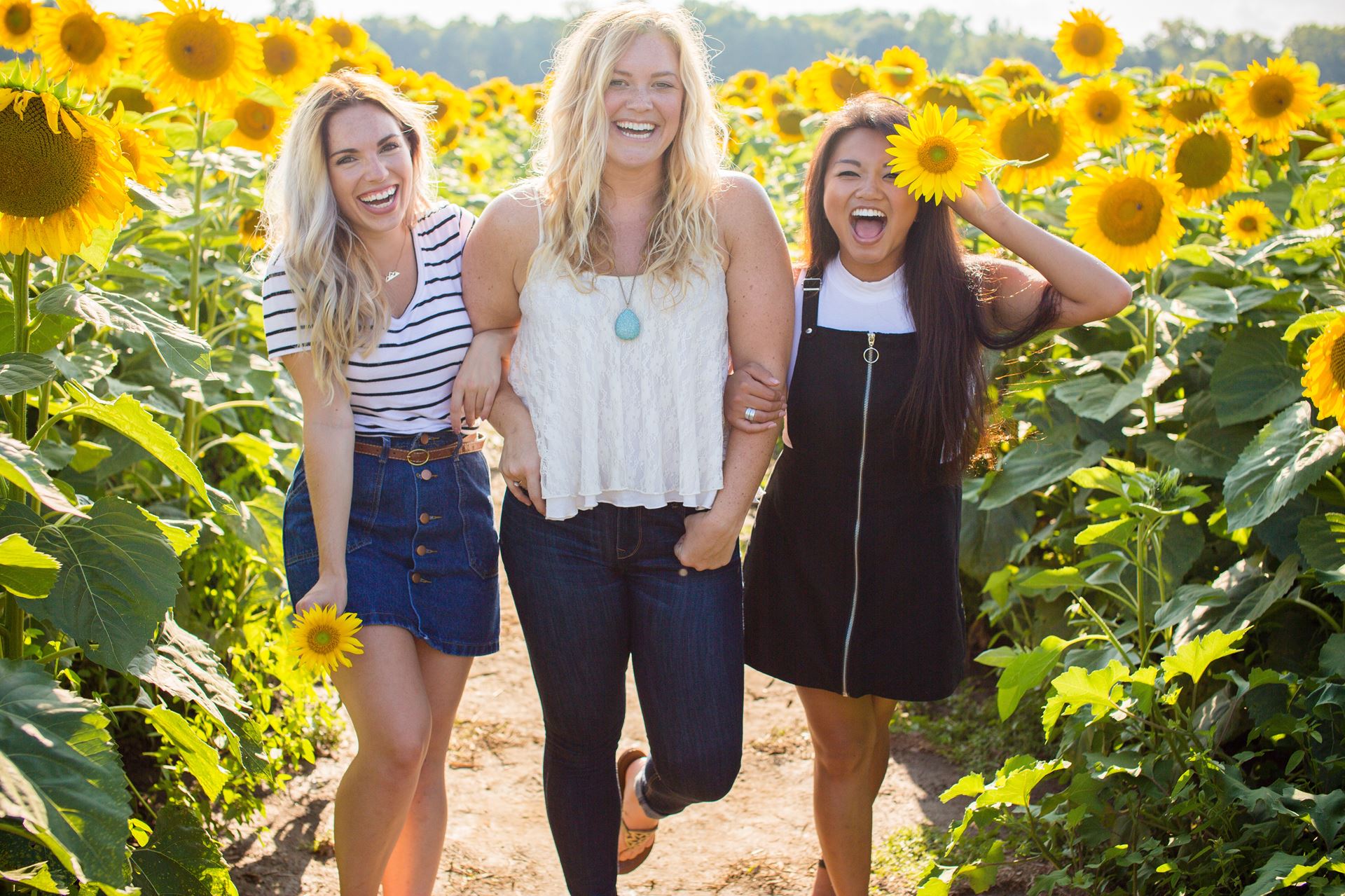 a group of people posing for the camera